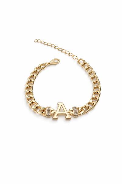DEMOKAN Women's Bracelet Letter Non-Tarnish Zircon Stone Special Plated Adjus...