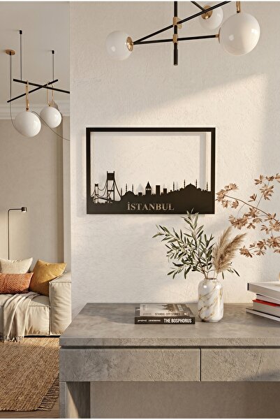 Yurudesign Lazer Cnc Kesim Metal Duvar Tablo Istanbul 30*45 La1-b