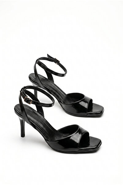 GİAMGİA STORE Γυναικεία βραδινά παπούτσια στιλέτο με ασημένιο λουράκι στον ασ...