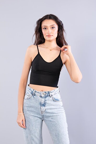 Mckanzie 9044 Κροπ τοπ με ελαστικό χιαστί κάλυμμα στην πλάτη