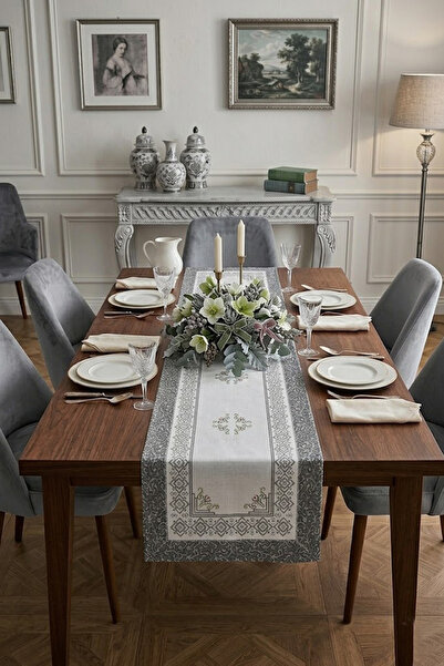 Çt Çeyizci Tekstil Ψηφιακό Printed Runner 40x140cm