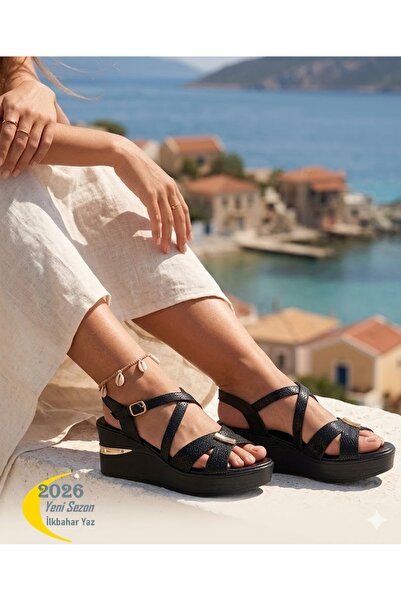 Mammamia D26ys-5390 Γυναικεία σανδάλια με τακούνι από γνήσιο δέρμα