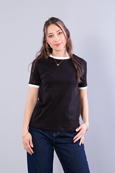 Mckanzie 2943 Μπλουζάκι με λωρίδες στο λαιμό και στα μανίκια