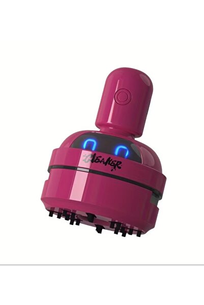 cicish Mini Masa Üstü Süpürge(Koyu Pembe)USB şarjlı,Ev,Öğrenci,Ofis çalışma a...
