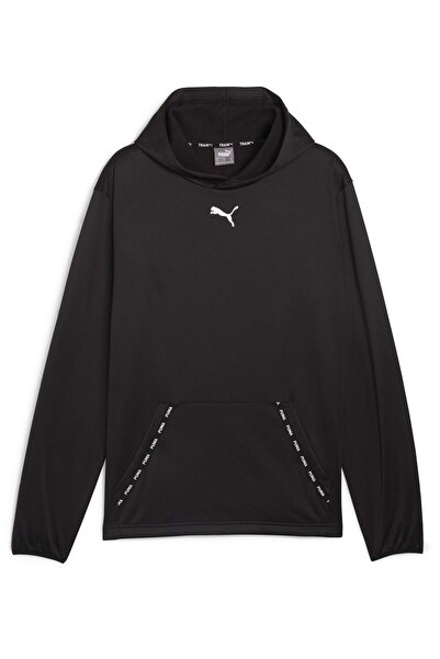 Puma 524935-01 FIT PWR Fleece Hoodie Φούτερ Ανδρικό φούτερ με κουκούλα ΜΑΥΡΟ