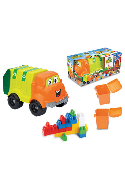 Doğan Oyuncak Dünyası My Boxed Garbage Truck with Blocks (30 Pieces) - Buildi...