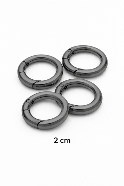 Kardelux 4 τεμάχια μεταλλικοί κρίκοι με ελατήριο - Κρίκοι τσάντας - (Εσωτερικ...