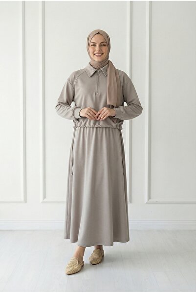 BENAHOLL Σετ Caminda με μισό φερμουάρ και κορδόνια στο πλάι με φούστα-MF1820 ...