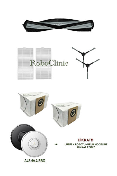 Roboclinic Συμβατή ανταλλακτική σακούλα σκόνης, βούρτσα, φίλτρο Hepa για ηλεκ...