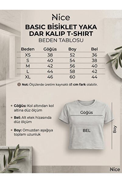 NİCE Kadın Çiçek Baskılı - Likralı Kısa Kol Body Tee Crop