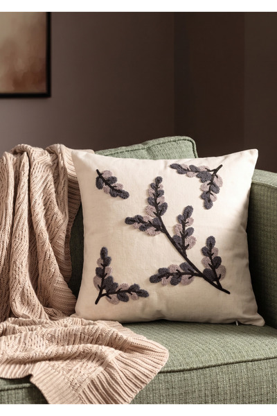 Goshıkı Two Colorscotton Comfort Throw Pillow Case 42X42