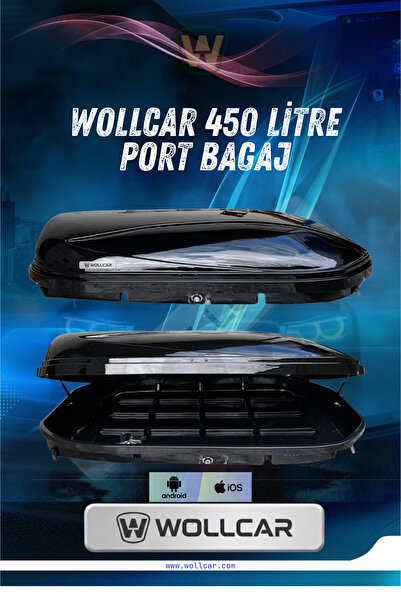 Genel Markalar TABUT BAGAJ P.BLACK PARLAK SIYAH 450LT WOLLCAR