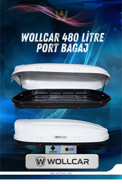 WOLLCAR PORT BAGAJ P.BLACK PARLAK BAYAZ 480LT 500