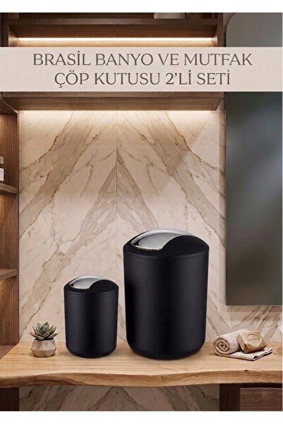 Saban 2 Πακέτα Μαύρα, Κάδοι Απορριμμάτων 6,4 λίτρων και 2 λίτρων - Μοντέλο Βρ...