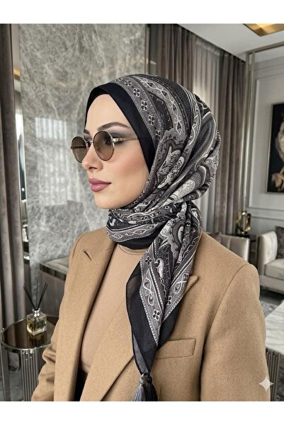 Etnik Desenli Soft Pamuk Şal