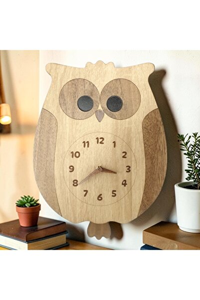 Grafiza Pendulum Owl Wall Clock