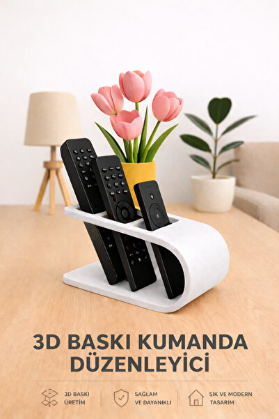 Hızarcıoğlu 3D Baskı Kumanda Düzenleyici – TV Kumanda Organizer – Modern Şık ...