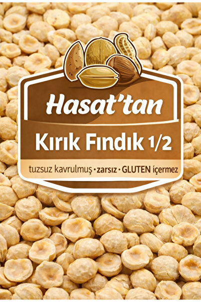 HASATTAN FINDIK İÇİ YARIM 250 GR KAVRULMUŞ ZARSIZ TUZSUZ GLUTEN İÇERMEZ