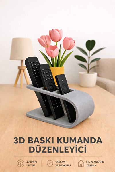 Hızarcıoğlu 3D Baskı Kumanda Düzenleyici – TV Kumanda Organizer – Modern Şık ...