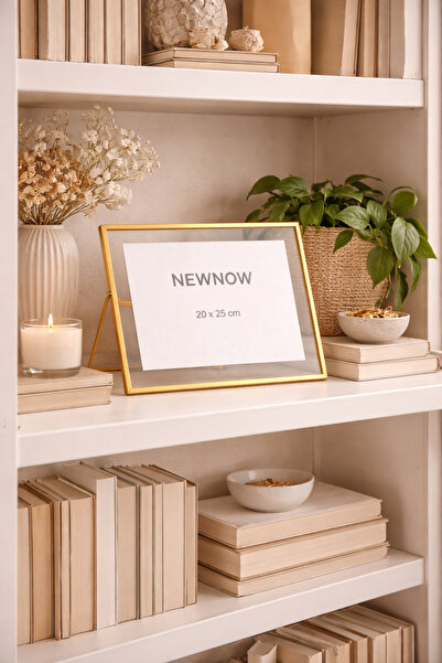 NEWNOW Διαφανής κορνίζα Luna Gold – Κορνίζα για φωτογραφίες και αφίσες για επ...