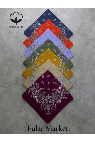 Fular Marketi 100% Βαμβάκι 7 τεμάχια Μπαντάνα με σχέδιο Crush 7C
