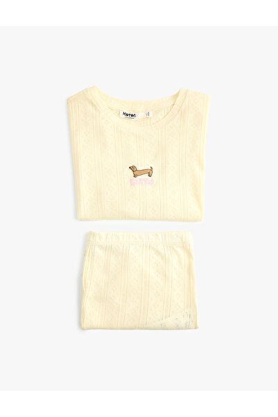 Koton Σετ πιτζάμες με κοντομάνικο βαμβακερό σορτς