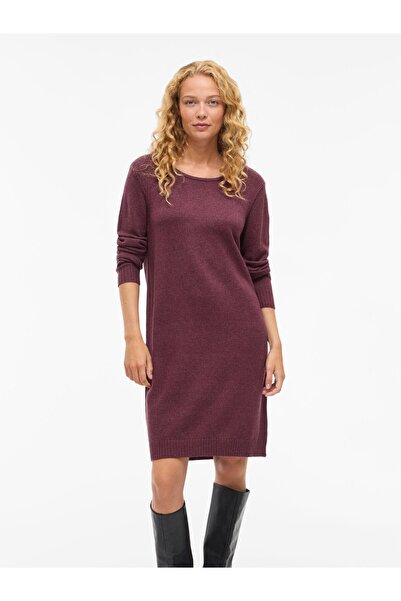 VILA Strickkleid Langarm