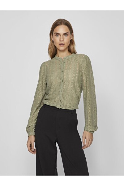 VILA Hemd VICHIKKA Spitzen