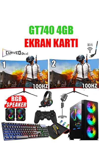 Dmc N233 (GTA 5) I5 3470,16GB RAM,500GB HDD,256GB SSD,4GB GT740,24''oyuncu Ma...