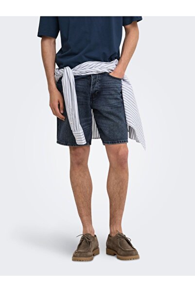 Only & Sons Jeans-Shorts ONSEDGE Mid Rise Gerade geschnitten Shorts