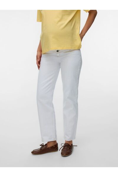 Mama Licious Umstandsjeans mit Straight Fit Gerade geschnitten Mittlere Taill...