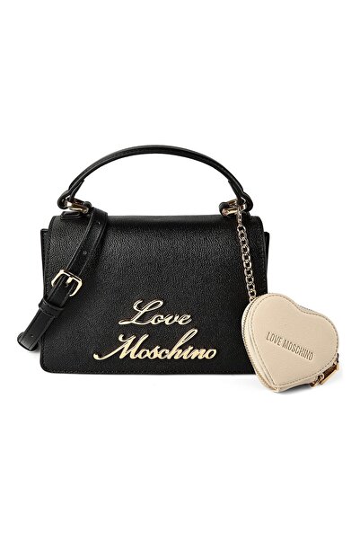 Love Moschino Heart Charm Handtasche Leder 21 cm