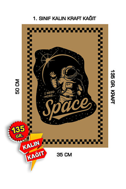 duha trend 35x50 120 Gr. Kraft Kağıt Oto Paspası Uzay 100 Adet
