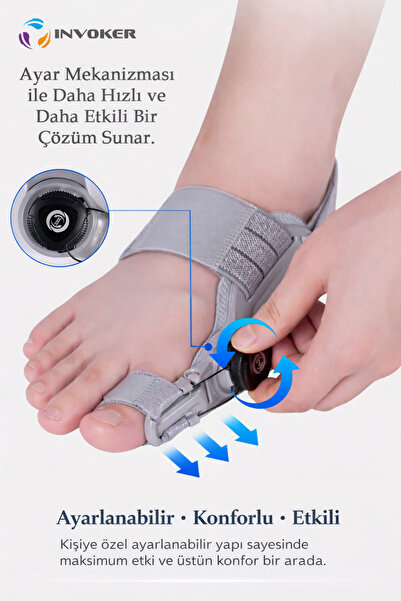 INVOKER Ayarlı Ayak Baş Parmak Kemik Düzeltici Başparmak Eğriliği Düzeltme Ha...