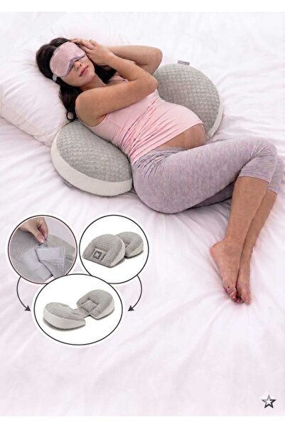 Bebeck Πολυλειτουργικό μαξιλάρι υποστήριξης εγκύου Πτυσσόμενο ρυθμιζόμενο μαξ...