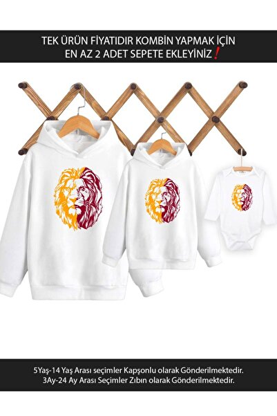 Tshirthane Sarı Kırmızı Aslan Baba Oğul Kız TEK ÜRÜN FİYATIDIR KOMBİN YAPMAK ...