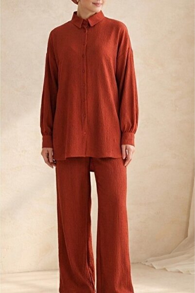 Modamorfo Γυναικείο πλεκτό σετ χιτζάμπ (στολή) 6711 - Πλακάκι