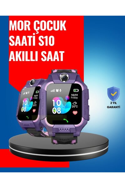 Kanonik Education S10 Mor Akıllı Çocuk Saati Geçmiş Konum ve Acil Durum Uyarılı