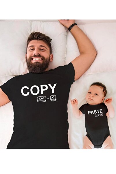 Tshirthane Copy Paste Baba Oğul Kız (TEK ÜRÜN FİYATIDIR KOMBİN YAPMAK İÇİN EN...