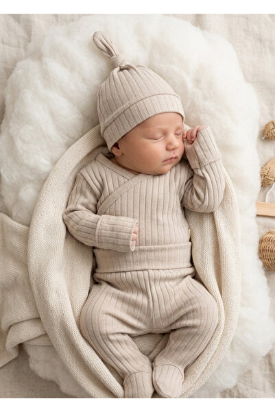 Baby Bebek ve Yenidoğan Ters Dikişli Raporlu 3'lü Takım