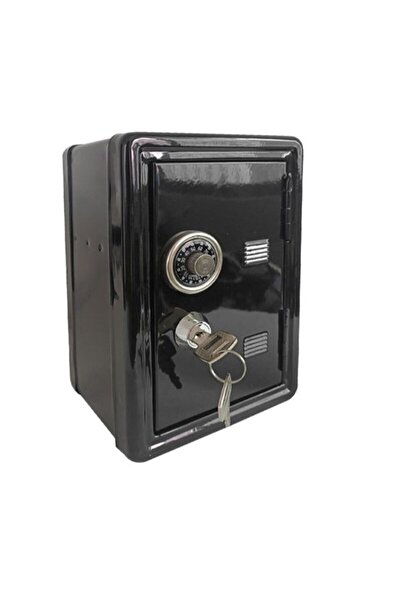 gifttime Kişiye Özel Kasa Tasarımlı Metal Kilitli Kumbara ve Saklama Kutusu