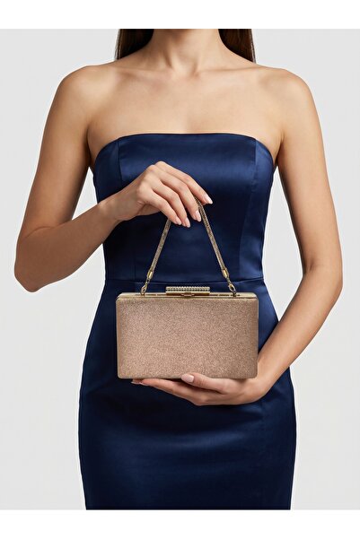 Biçanta Rosegold Color Glitters Non-Spill Imported Kumsim Stone Handle Γυναικ...