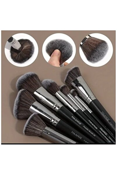 MAANGE Professional Makeup Brushes 25 Pieces Synthetic Eye Shadow Brush Set Blush with Gift Box (Bla