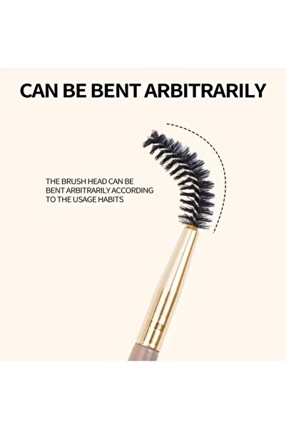 MAANGE 2 Pcs Duo Eye Brow Brush, Eyelash Combo Eyebrow Brush, Angles Eyebrow Brush, Defining Eyebrow
