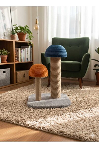 Shiny design Cat Scratching Mushroom