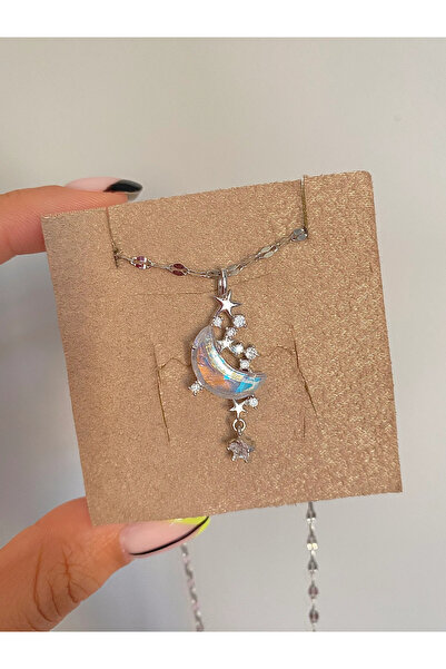 h&b design jewel Steel Falling Star Necklace