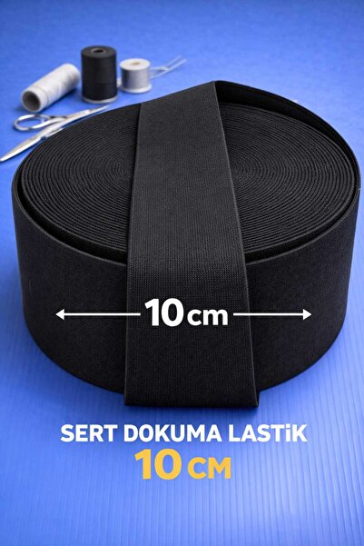 İMREN AKSESUAR Μαύρο 10 cm Leg Frost και Waist Rubber 1 Πακέτο 3 μέτρα