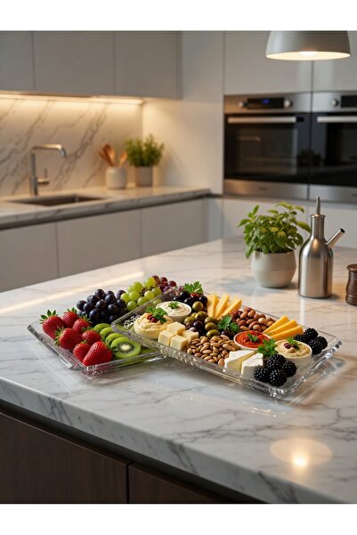 Paşabahçe 2-Pack Madlen Presentation & Serving Plate