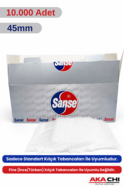 AKA CHI 45 mm Standart Kılçık 10.000 Adet Şeffaf Etiket Tabancası Plastik Kıl...