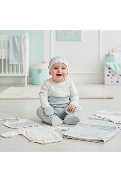 MİLAYS LİFE HOME COLLECTİON طقم زيبين للأطفال مكون من 10 قطع مصنوع من القطن ا...